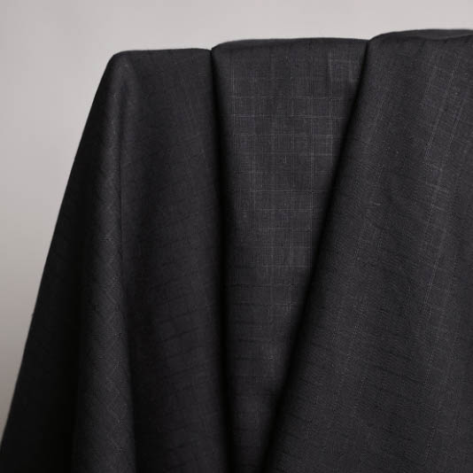 Linnen viscose little tile deep charcoal